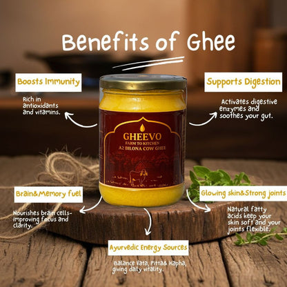 Gheevo | A2 Bilona Cow Ghee – 500 ml