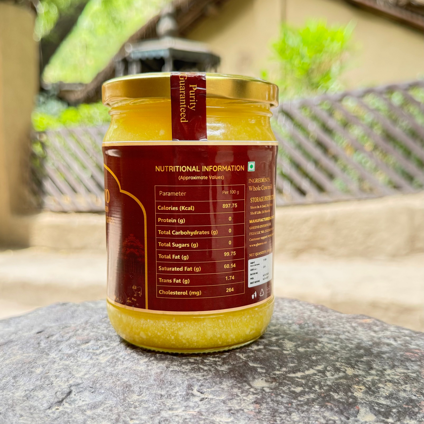GHEEVO A2 Bilona Cow Ghee - 500 ml
